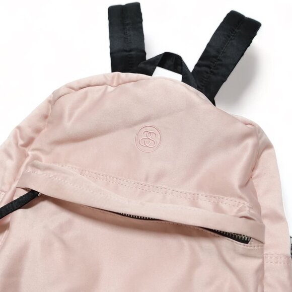 BNWOT Stussy "No Comply" Glossy Pink Zip-Up Backpack - Picture 8 of 10